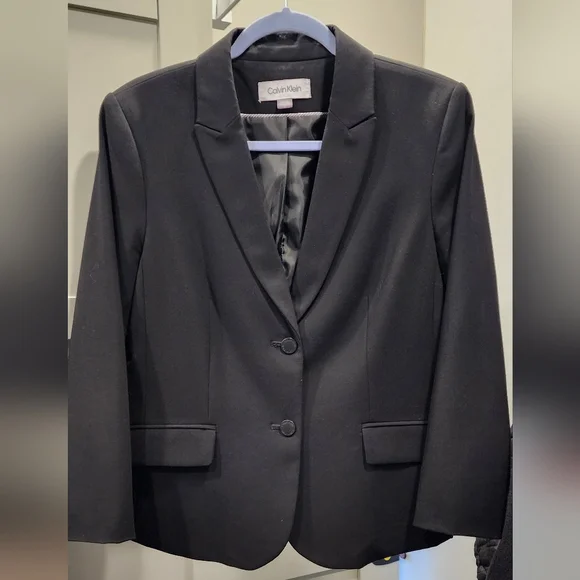 Calvin Klein Women's Black Blazer - Picture 1 of 12